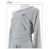 ルーズオフショルダートップス&ワイドパンツルームウェア | Dazzy | 詳細画像8 