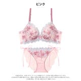 フェアリーアネモネブルーム脇高ブラジャー&サイド紐バック透けフルバックショーツ | Dazzy | 詳細画像8 