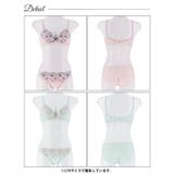 エレガンスブルーミング脇高ブラジャー&フルバックショーツ | Dazzy | 詳細画像8 