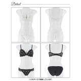 ノーブルシアーブロッサム脇高ブラジャー&フルバックショーツ | Dazzy | 詳細画像9 