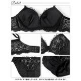 [EFサイズ] ノーブルシアーブロッサム脇高ブラジャー&フルバックショーツ | Dazzy | 詳細画像10 