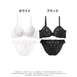 [EFサイズ] ノーブルシアーブロッサム脇高ブラジャー&フルバックショーツ | Dazzy | 詳細画像8 