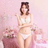 [3点セット] [GHIサイズ] ロマンティックリボンコードブラジャー&バック透… | Dazzy | 詳細画像7 