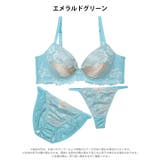 [3点セット] [GHIサイズ] グロッシーサテンフルール脇高ブラジャー&フルバ… | Dazzy | 詳細画像9 