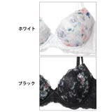 [EFサイズ] スウィートフラワーベール脇高ブラジャー&フルバックショーツ | Dazzy | 詳細画像11 