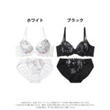 [EFサイズ] スウィートフラワーベール脇高ブラジャー&フルバックショーツ | Dazzy | 詳細画像8 