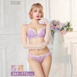 [EFサイズ] フェミニンメロウブロッサムブラジャー&フルバックショーツ | Dazzy | 詳細画像1 