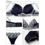 ラグジュアリーブルームストリング脇高ブラジャー&バック透けTバックショーツ | Dazzy | 詳細画像10 