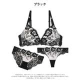 ベルフルールエンブロイダリーブラジャー&バック透けフルバック&Tバックショーツ… | Dazzy | 詳細画像6