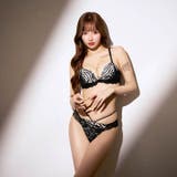 [EFサイズ] ビターアニマルレーシィブラジャー&バック透けフルバックショーツ | Dazzy | 詳細画像2 