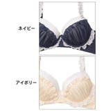 シャイニーフリルレース脇高ブラジャー&フルバックショーツ | Dazzy | 詳細画像11 