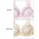 [EFサイズ] スウィートフリルエンブロイダリーブラジャー&フルバックショーツ | Dazzy | 詳細画像11 