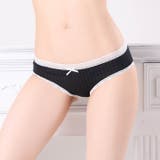 バイカラーキュートレースフルバックショーツ単品 | Dazzy | 詳細画像4 