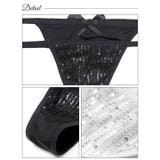 スパンコールリボンコードTバックショーツ単品 | Dazzy | 詳細画像9 