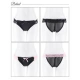 ノワールサテンレースフルバックショーツ単品 | Dazzy | 詳細画像7 