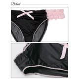 ノワールサテンレースフルバックショーツ単品 | Dazzy | 詳細画像8 