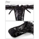 フルーレットレースリボンTバックショーツ単品 | Dazzy | 詳細画像8