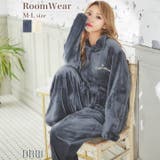 モコモコハイネックロゴトップス&パンツルームウェア | Dazzy | 詳細画像1 