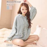 ワンカラーフード付きガーリーボアパーカー | Dazzy | 詳細画像1