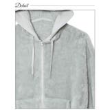 ワンカラーフード付きガーリーボアパーカー | Dazzy | 詳細画像9