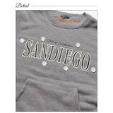 カジュアルロゴフラワー長袖ワンピースルームウェア | Dazzy | 詳細画像11 