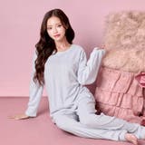 ソフトメロウ長袖トップス&ロングパンツルームウェア | Dazzy | 詳細画像3 