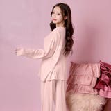 ソフトメロウ長袖トップス&ロングパンツルームウェア | Dazzy | 詳細画像4 