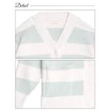 モールニットボーダーカーディガンルームウェア | Dazzy | 詳細画像11 