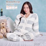 モールニットボーダーカーディガンルームウェア | Dazzy | 詳細画像4 