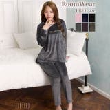 パールシャギーロゴトップス&ロングパンツルームウェア | Dazzy | 詳細画像1 