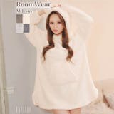 くま耳フードもこもこワンピースルームウェア | Dazzy | 詳細画像3 