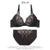 [EFサイズ] エレガントチュールブーケブラジャー&フルバックショーツ | Dazzy | 詳細画像7 