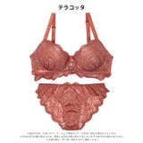 [GHサイズ] レーシィスカラップブラジャー&バック透けフルバックショーツ | Dazzy | 詳細画像7 