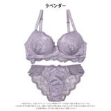 [GHサイズ] レーシィスカラップブラジャー&バック透けフルバックショーツ | Dazzy | 詳細画像8 