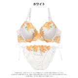 フローラブルームガーデンブラジャー&サイド紐バック透けフルバックショーツ | Dazzy | 詳細画像8