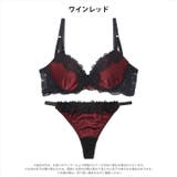 シックサテンレーシィ脇高ブラジャー&バック透けTバックショーツ | Dazzy | 詳細画像8 