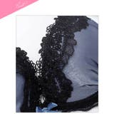 【EFサイズ】シックサテンレーシィ脇高ブラジャー&バック透けフルバックショーツ | Dazzy | 詳細画像10 