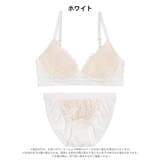 [ノンワイヤー] ノルディックフラワーレースブラジャー&フルバックショーツ | Dazzy | 詳細画像6 