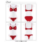 [3点セット]グロッシーブロッサムコード脇高ブラジャー&フルバック&Tバックショ… | Dazzy | 詳細画像11 