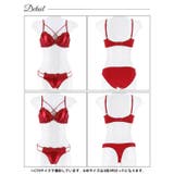 [3点セット][GHIサイズ]グロッシーブロッサムコード脇高ブラジャー&フルバッ… | Dazzy | 詳細画像11 