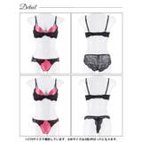 [3点セット][GHIサイズ]グロスサテンリボンレースブラジャー&バック透けフル… | Dazzy | 詳細画像13 