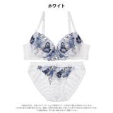 [EFサイズ] エレガントビビットブルームブラジャー&フルバックショーツ | Dazzy | 詳細画像8 