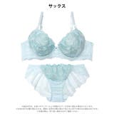 プリンセスグリッターローズブラジャー&バック透けフルバックショーツ | Dazzy | 詳細画像8 