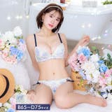 ピュアブロッサムベールブラジャー&フルバックショーツ | Dazzy | 詳細画像1 