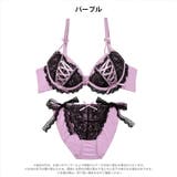 [EFサイズ] メルトリボンレースアップブラジャー&フルバックショーツ | Dazzy | 詳細画像7 