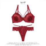 グロウサテンストリングブラジャー&バック透けTバックショーツ | Dazzy | 詳細画像8 