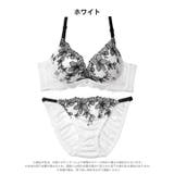 ミステリアスシアーブルーム脇高ブラジャー&フルバックショーツ | Dazzy | 詳細画像8 