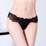 バックストリングレーシィフラワーフルバックショーツ単品 | Dazzy | 詳細画像2 