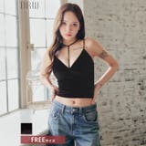 コードデザインベロアキャミソール | Dazzy | 詳細画像1