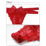 ダブルラインリボンTバックショーツ単品 | Dazzy | 詳細画像8 